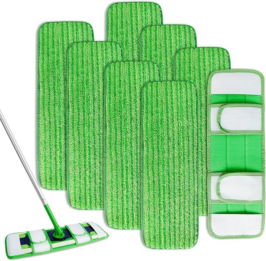 KEEPOW Microfiber Pads for Swiffer XL, Heavy Duty Dry Sweeping Cloths for by KEEPOW