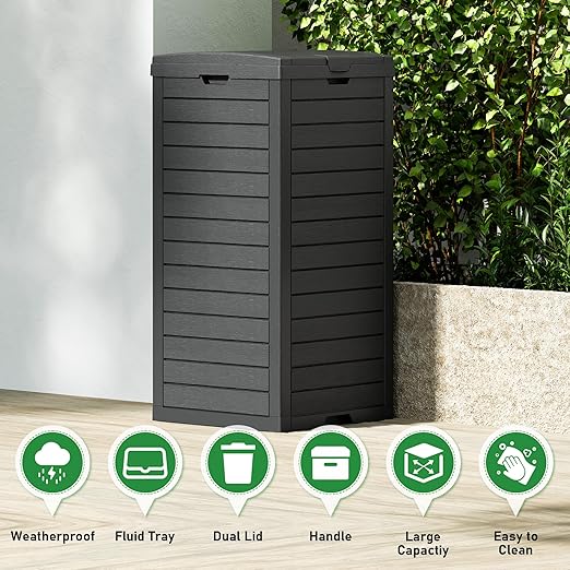 NUNU LAB 31 Gal Outdoor Trash Can - Image 3