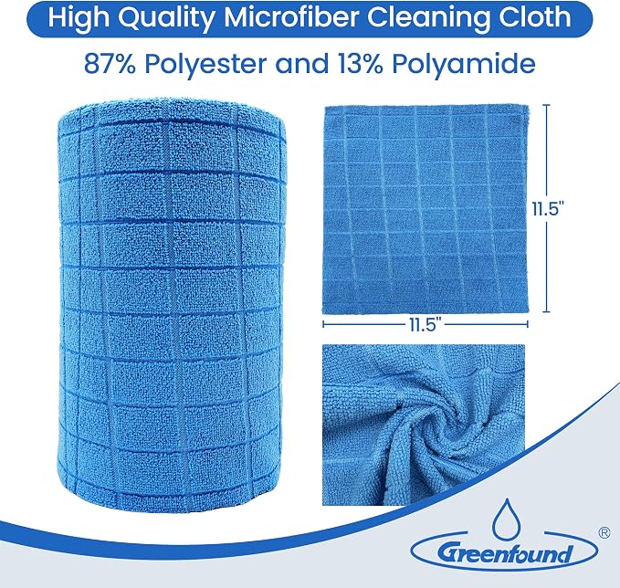 Greenfound Microfiber Cleaning Cloth Roll -80 Pack, Tear Away Towels - Image 4