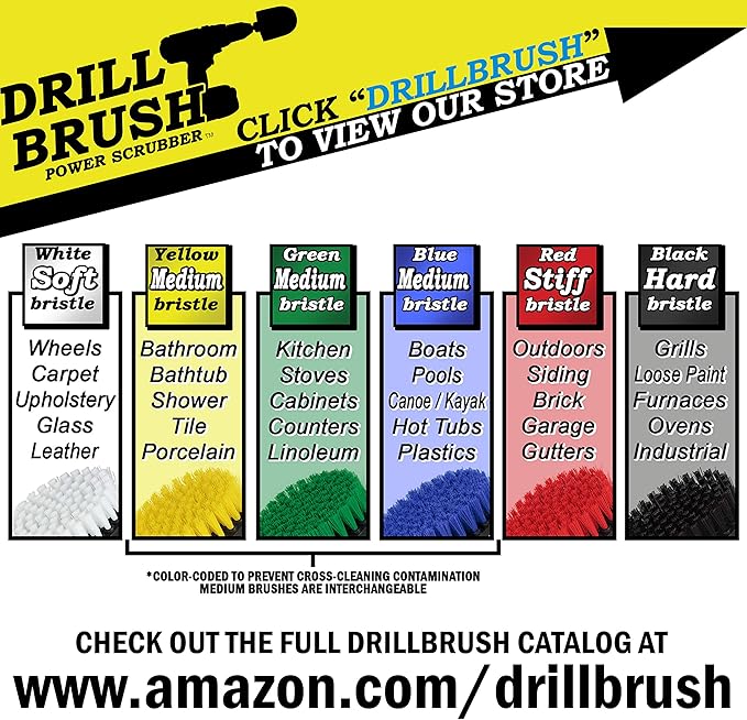 Drillbrush Green Kitchen Drill Brush Set – Drill Powered Cleaning Tools - Image 7