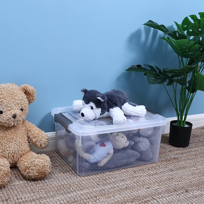 Citylife 17 QT Plastic Storage Bins - Image 6