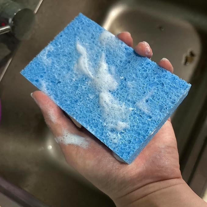 36 Pk Pop-Up Compressed Cellulose Sponges, Heavy Duty Scrub Kitchen Sponge - Image 5
