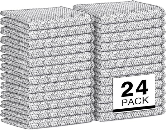 AIDEA Non Scratch Wire Dishcloth 24PK, Wire Dishwashing Rag by AIDEAHOME