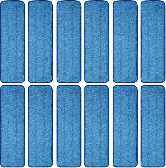 12 Pack Microfiber Mop Pad Universal Commercial/Industrial/Professional 17-18 by Unknown