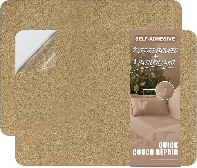 Azobur Fabric Couch Repair Patch 8.3 x 11 inches, Self-Adhesive Fabric Repair by Azobur