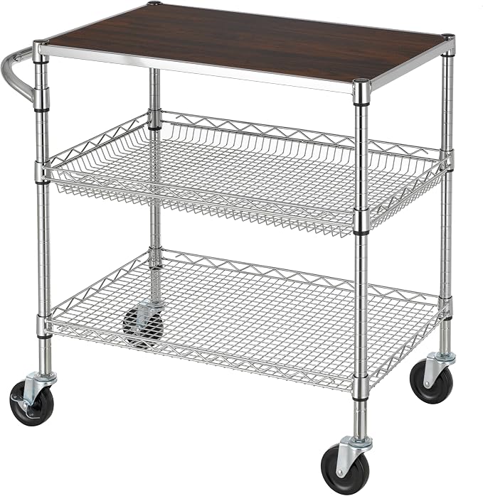 Finnhomy 3 Tier Heavy Duty Commercial Grade Utility Cart by Finnhomy