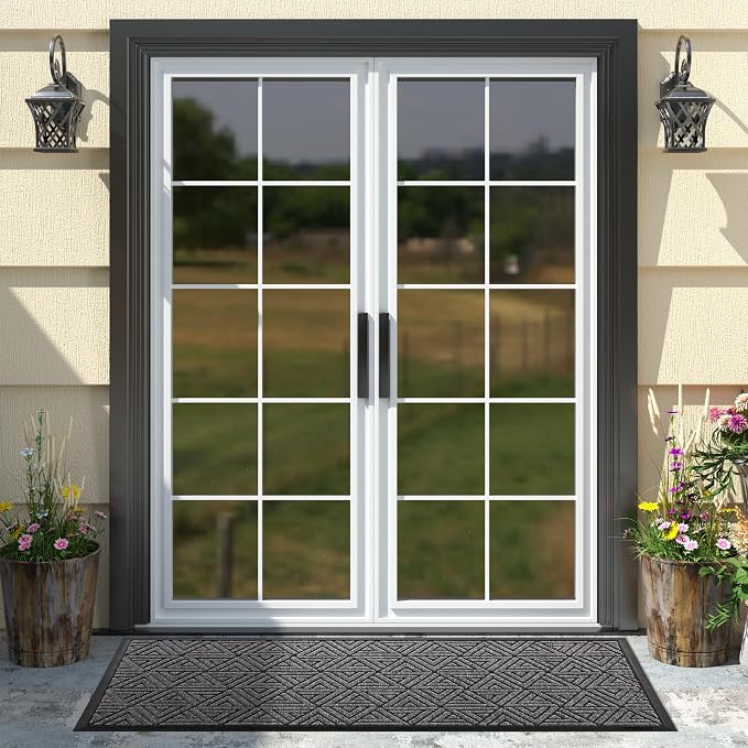 Yimobra Large Door Mat 47x24, All-Weather Waterproof Non-Slip Welcome Matt - Image 3