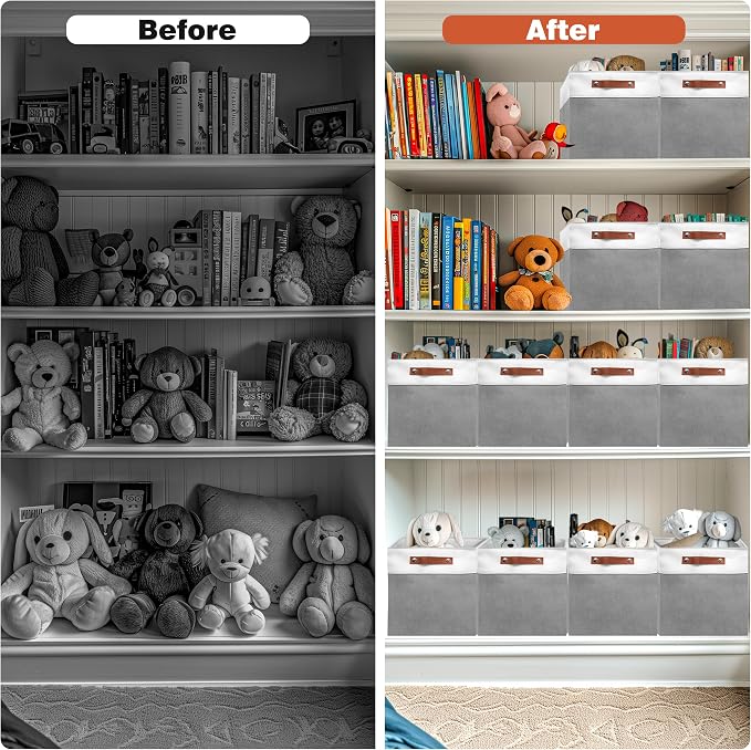 13in Open Fabric Storage Basket - Image 4