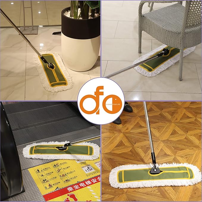 OFO 24inch Industrial Commercial Dust Mop 2 Sets // Heavy Duty Dust Mop // - Image 5