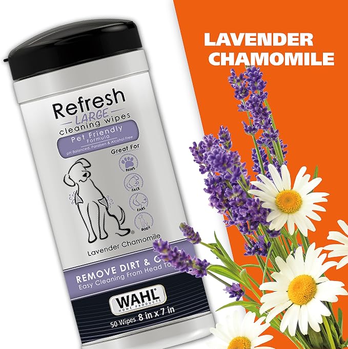 Wahl USA Pet Refresh Lavender Cleaning Wipes - Image 5