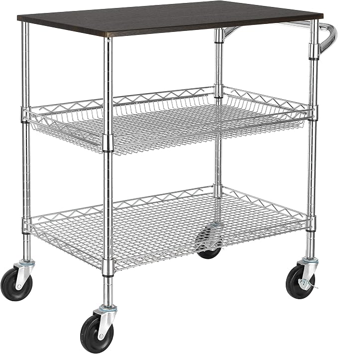 Finnhomy 3 Tier Heavy Duty Commercial Grade Utility Cart by Finnhomy