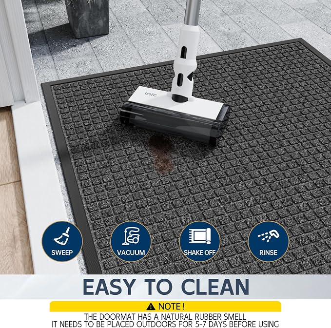 Indoor Outdoor Front Door Mats, Garage Entrance, Stain and Fade Resistant - Image 6