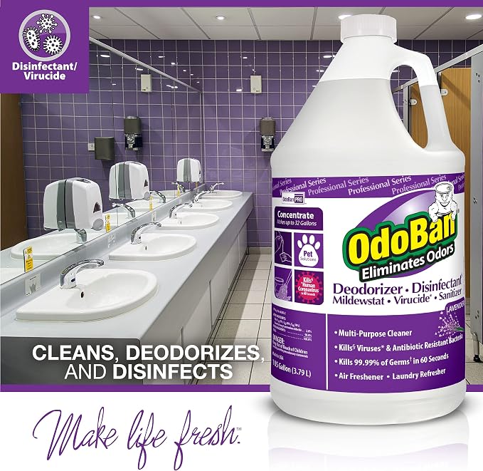 OdoBan Professional Disinfectant and Odor Eliminator Concentrate, Made in the - Image 3