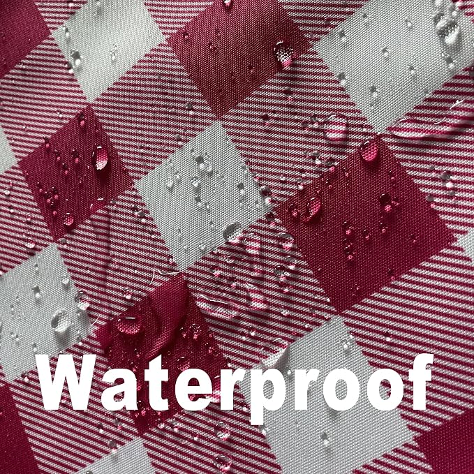 Waterproof Checkered Tablecloth Fabric - Image 4