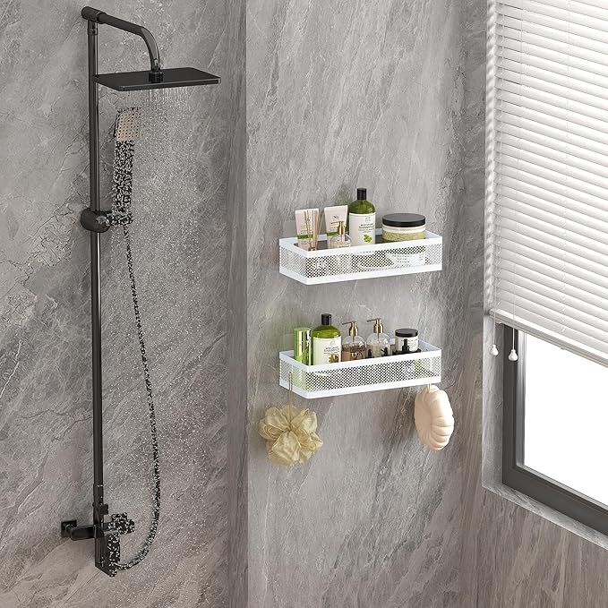 PUSDON Hanging Storage Baskets Organizer Wall Mount, Metal Wire Storage Bin Rack - Image 2