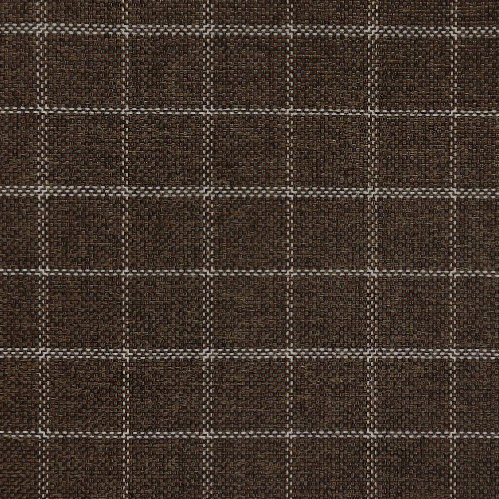 Spatial Order 24" Dinah Collection Storage Ottoman - Brown Windowpane Fa...