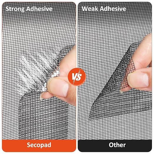 Black Screen Repair Tape, Strong Adhesive Fiberglass Patch Tape Mesh - Image 4