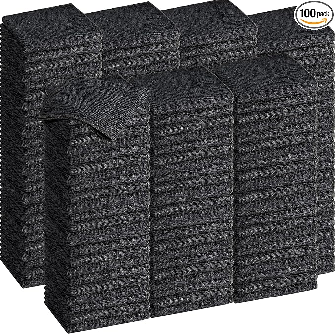 Tenare 100 Pack 12'' x 12'' Microfiber Cleaning Cloths Reusable Cleaning Rags by Tenare