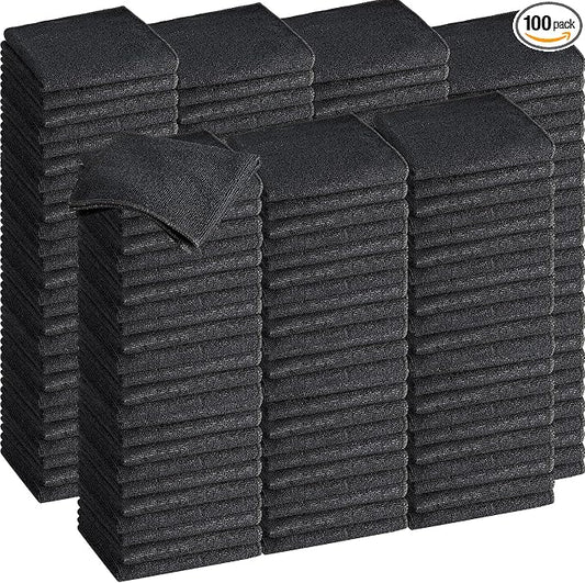 Tenare 100 Pack 12'' x 12'' Microfiber Cleaning Cloths Reusable Cleaning Rags by Tenare