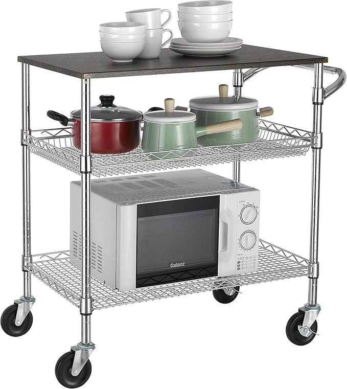 Finnhomy 3 Tier Heavy Duty Commercial Grade Utility Cart - Image 2