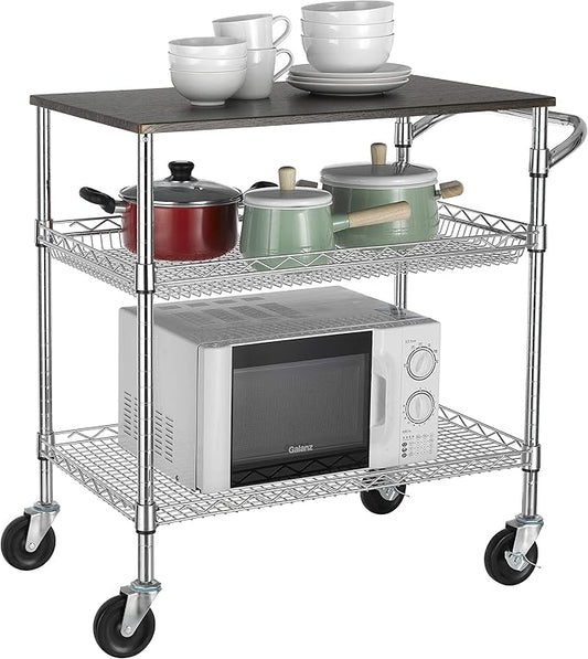 Finnhomy 3 Tier Heavy Duty Commercial Grade Utility Cart - Image 2