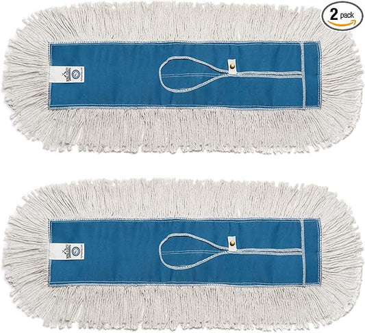 Nine Forty Industrial-Grade 18x5 Cotton Dust Mop Head Refills, Perfect by NineForty