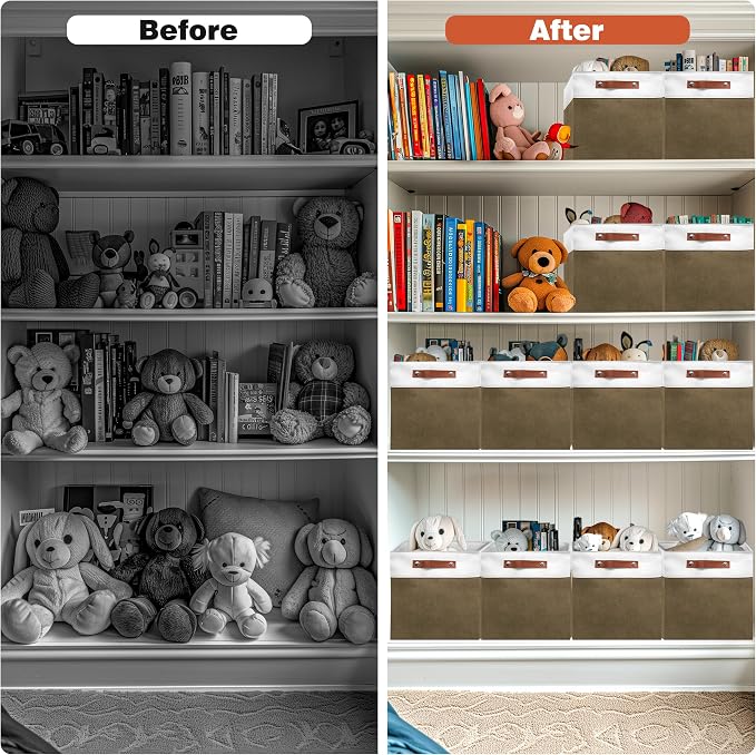 11in Open Fabric Storage Basket - Image 4