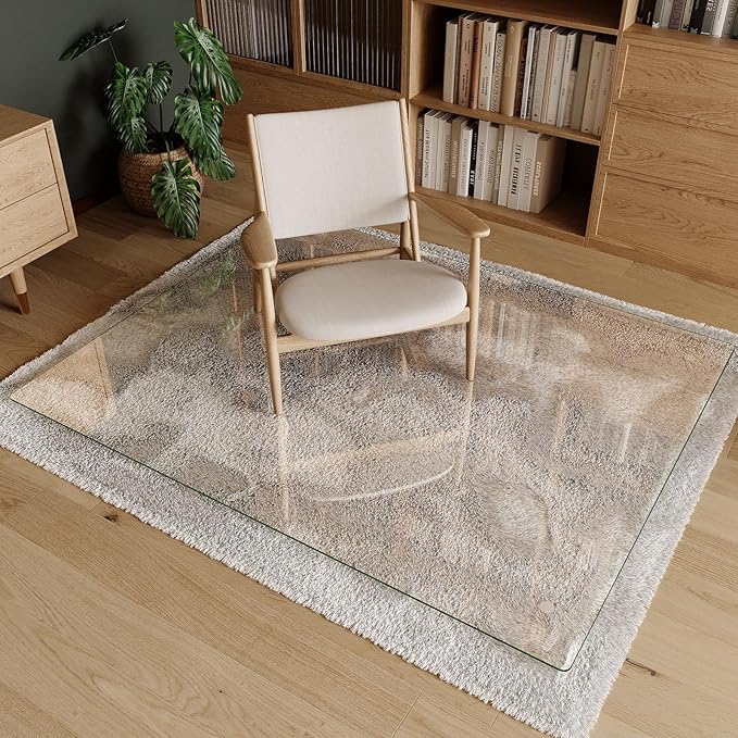 Koonmi Tempered Glass Chair Mat 60"x48" - Image 4