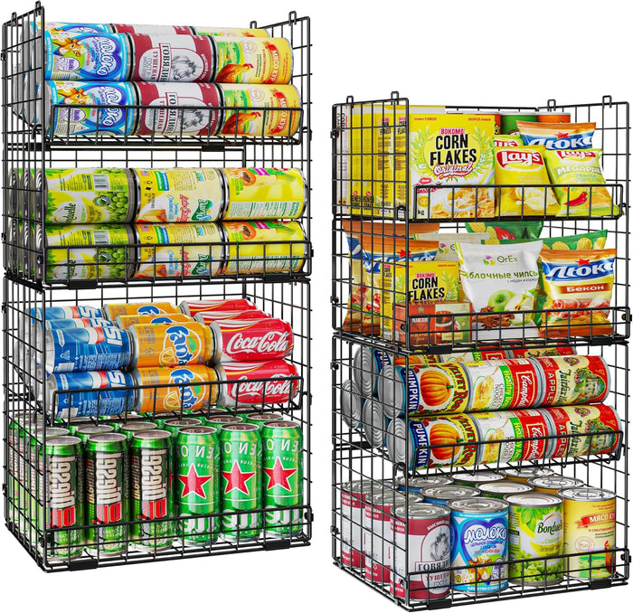 JKsmart 8-Tier XXL Stackable Wire Basket, Pantry Organizers and Storage