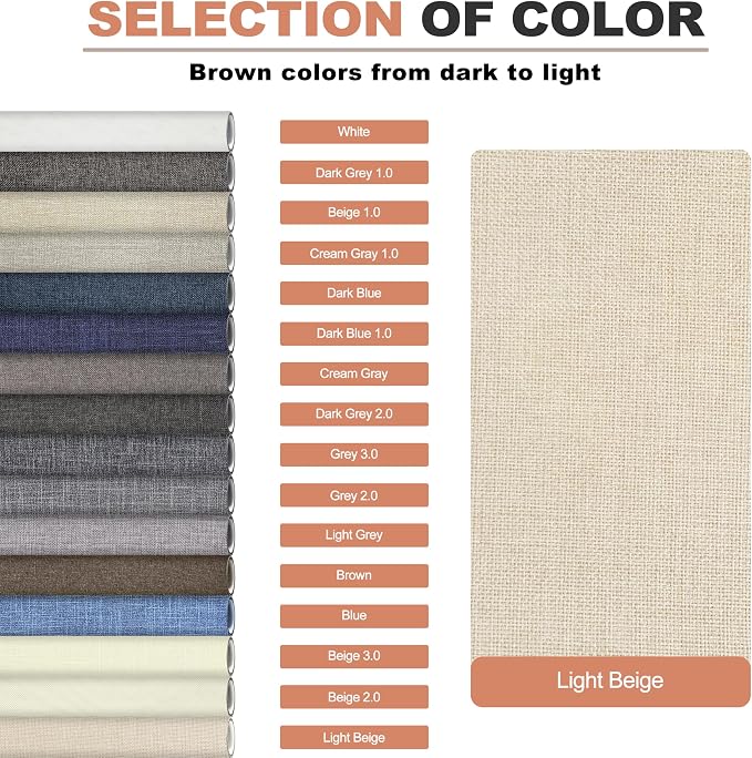 KING MOUNTAIN Coarse Linen Fabric Patches, Self-Adhesive, 12x40 Inch, - Image 4