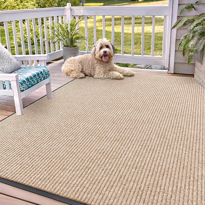 OLANLY Front Door Mat Indoor Outdoor Entrance, Waterproof Heavy Duty Doormat by OLANLY