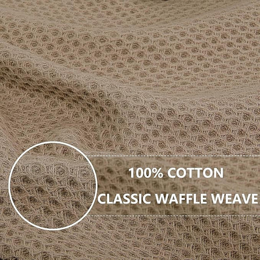 Homaxy 100% Cotton Waffle Weave Kitchen Dish Towels, Ultra Soft Absorbent Quick - Image 2