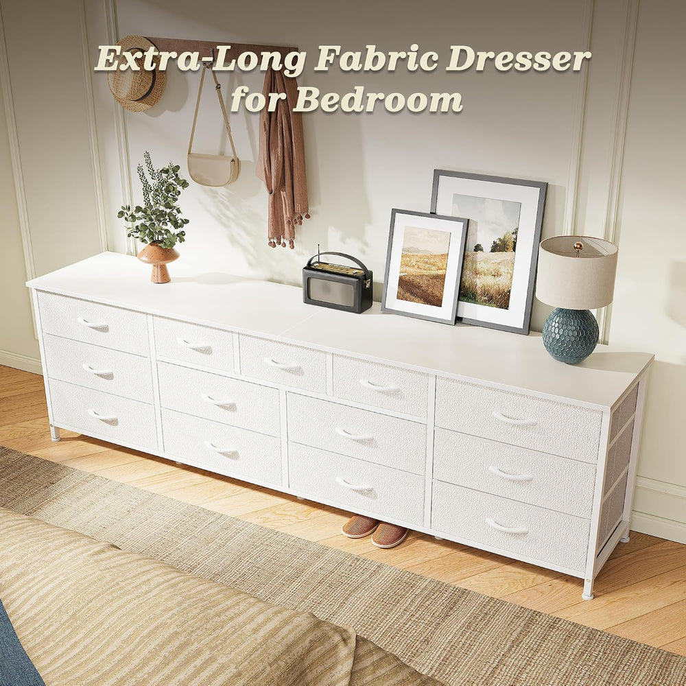 Huuger 70 Inch Long Dresser for Bedroom, TV Stand for 65, 75, 80 Inch TV