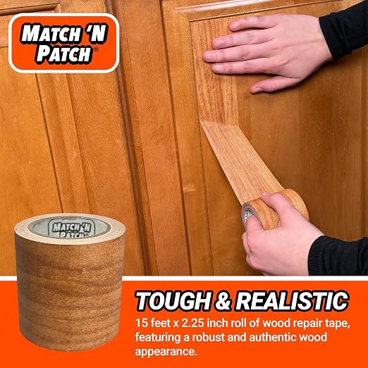 MATCH 'N PATCH Realistic Wood Grain Repair Tape - Image 2