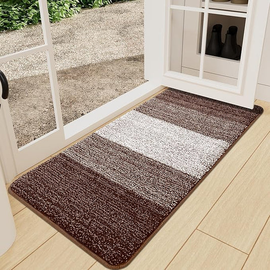 Kitinjoy Indoor Outdoor Door Mat, 59x24 Non-Slip Absorbent Dirt Trapper by Kitinjoy