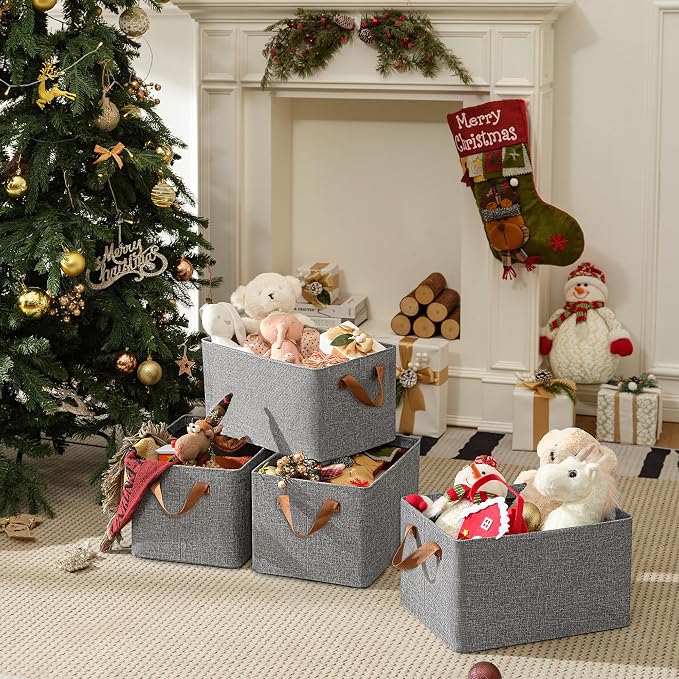 GRANNY SAYS Closet Storage Baskets, Collapsible Fabric Storage Bins - Image 8