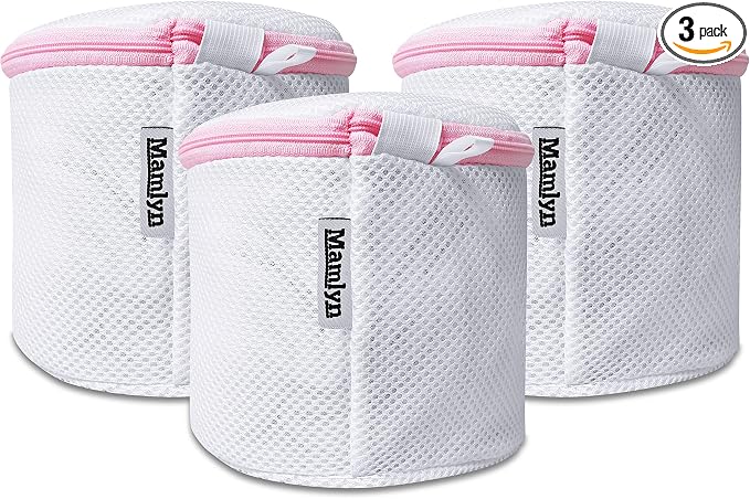 Mesh Bra Bags for Washing Machine, Lingerie wash Bags for Laundry by Mamlyn