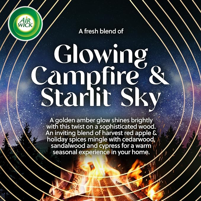 Air Wick Plug In Vibrant Scented Oils Refills, Campfire & Starlit Sky, 5 ct - Image 2