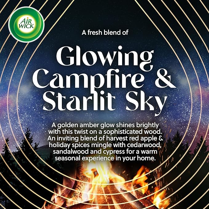 Air Wick Plug In Vibrant Scented Oils Refills, Campfire & Starlit Sky, 5 ct - Image 2