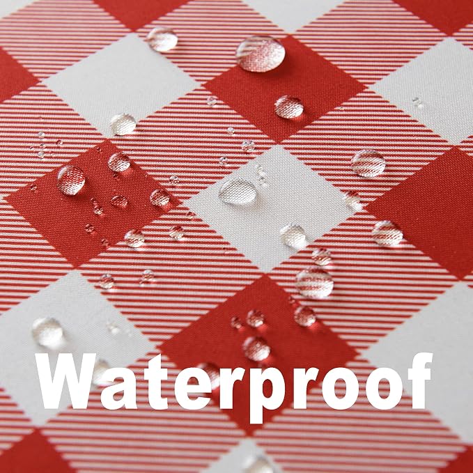 Waterproof Checkered Tablecloth Fabric - Image 3