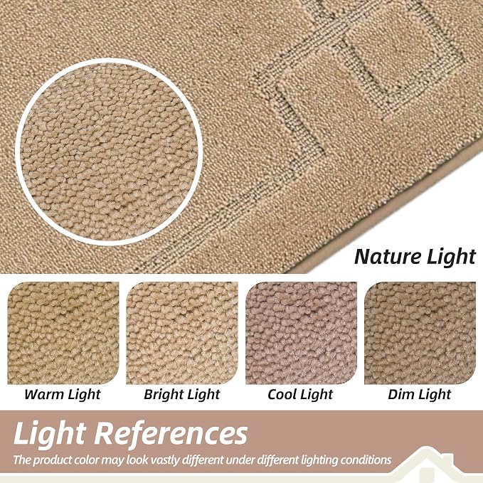 BEQHAUSE Door Mat 32" x 48", Non-Slip Door Mats Indoor Entryway Rugs Washable - Image 7