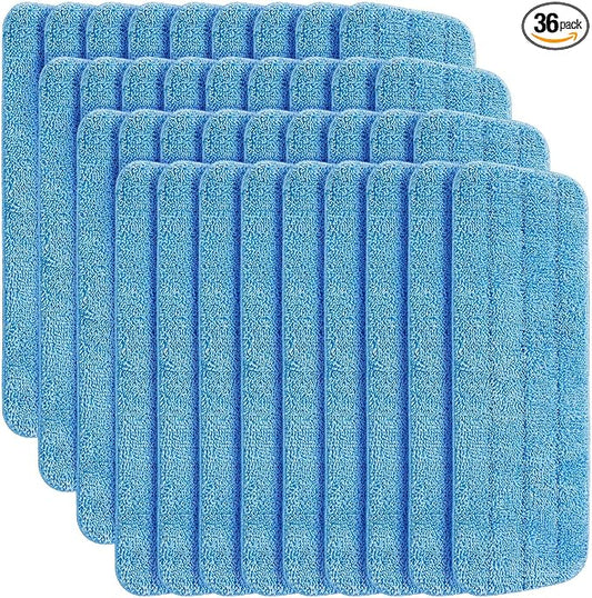36 Pcs Microfiber Mop Pads Machine Washable Cleaning Flat Mop Head Replacement by Gandeer