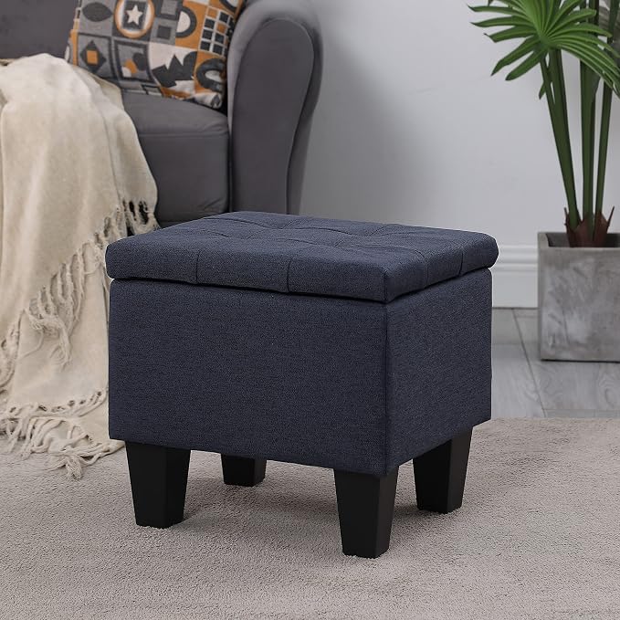 Set of 3 Hinged Storage Ottoman, End of Bed Bedroom Bench Window Bench - Image 7