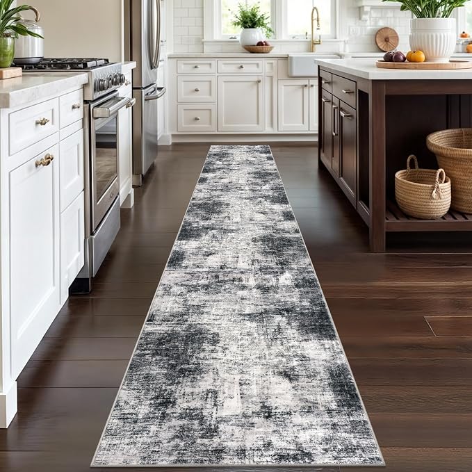 IOHOUZE Abstract Runner Rug 2x12 Ft Washable Runners - Image 2