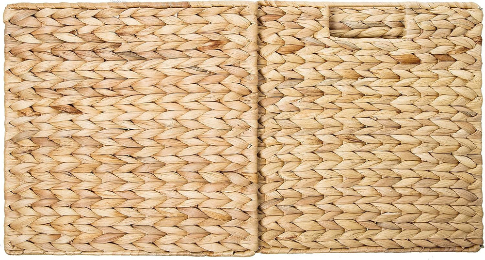 Foldable Hyacinth Storage Basket with Iron Wire Frame By Trademark Innovation...