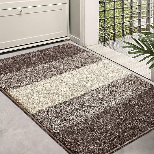 Kitinjoy Indoor Outdoor Door Mat, 36x24 Non-Slip Absorbent Dirt Trapper by Kitinjoy
