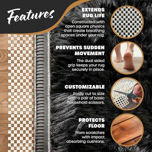 Nevlers 9'x12' White Rug Gripper - Image 2