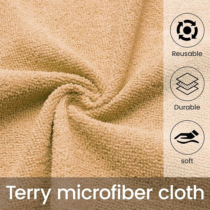 Greenfound Microfiber Cleaning Cloth Roll -80 Pack, Tear Away Towels, Reusable - Image 3