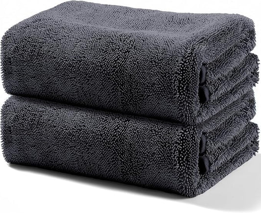 JOYMOOP Microfiber Towels for Cars, 2 Pack 63" x 29.5" Car Drying Towel by JOYMOOP