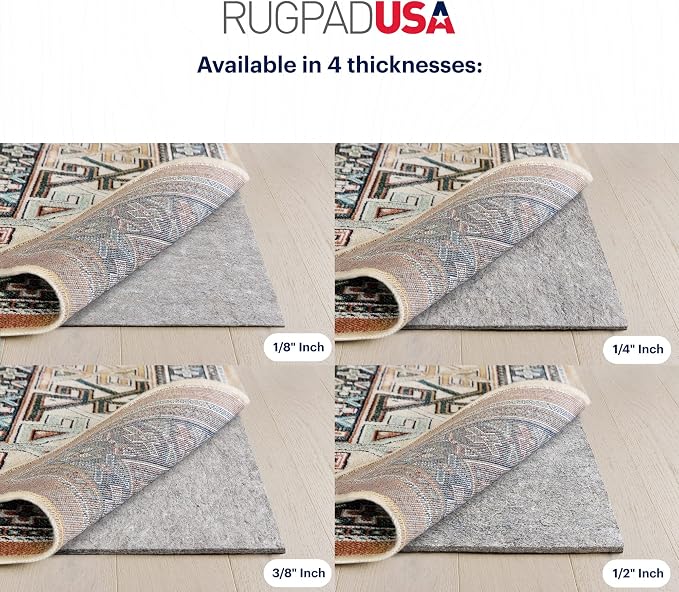 RUGPADUSA - Dual Surface - 2'6" x 7' - 3/8" Thick - Felt + Rubber - Enhanced - Image 4
